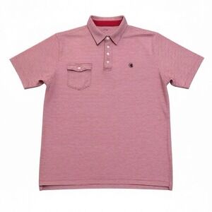 Southern Proper Tourney Golf Polo Shirt Red & White Striped Men's Size XL